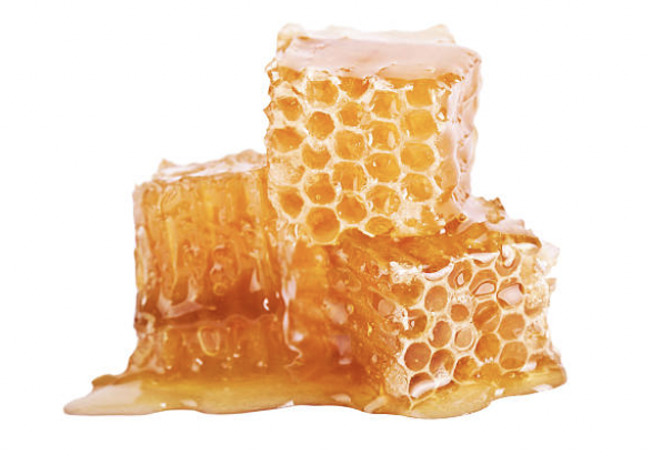 raw cubes of honey
