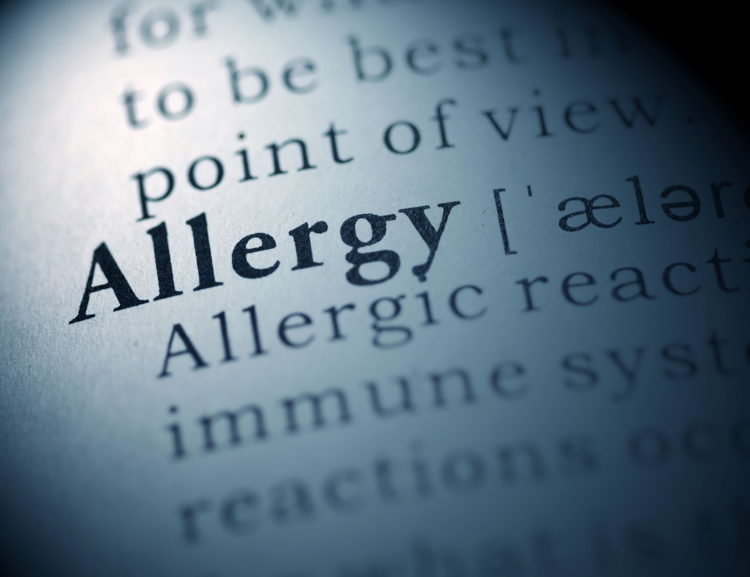 an allergy sign